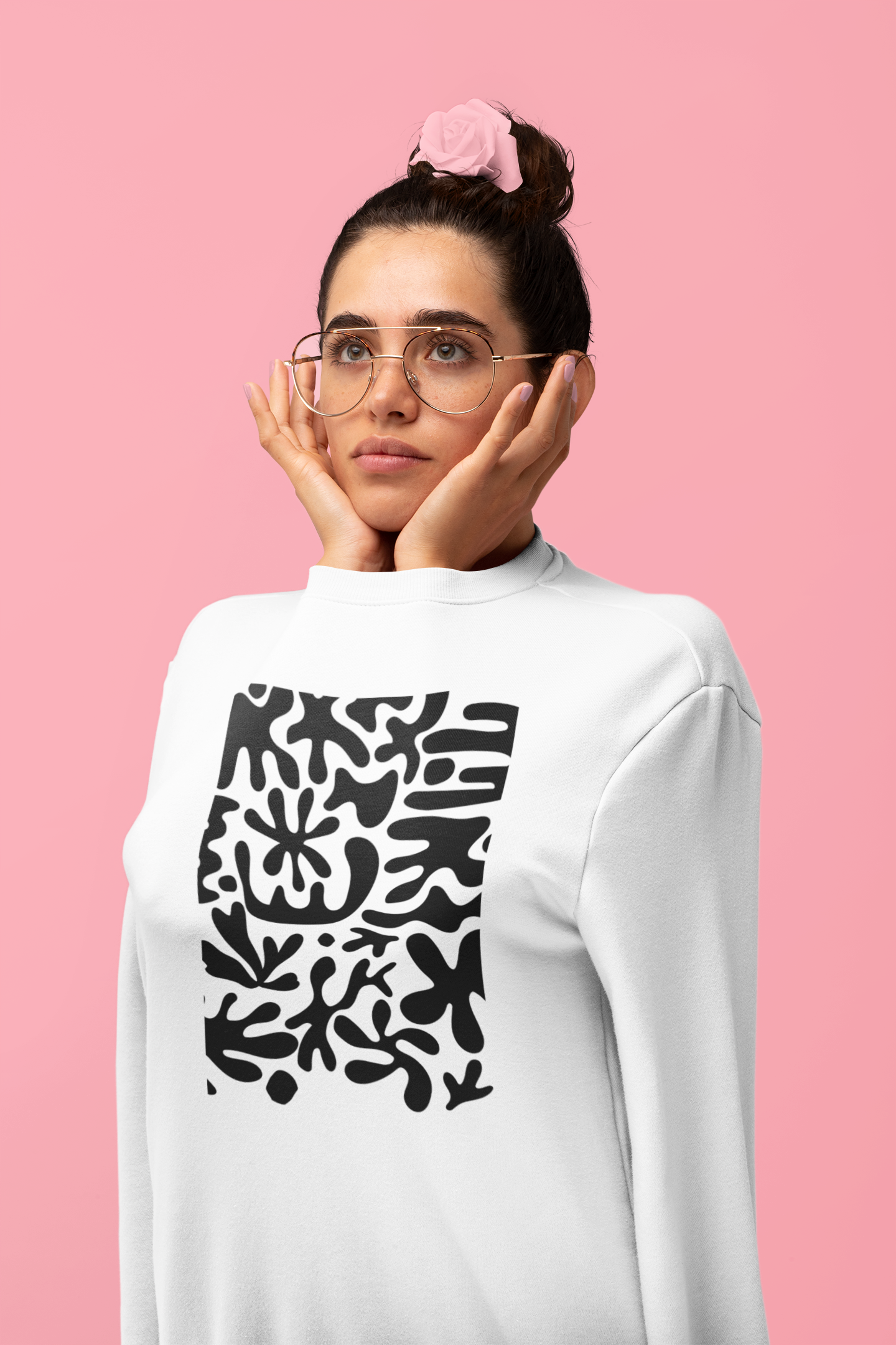 Modern Black Unisex Sweatshirt