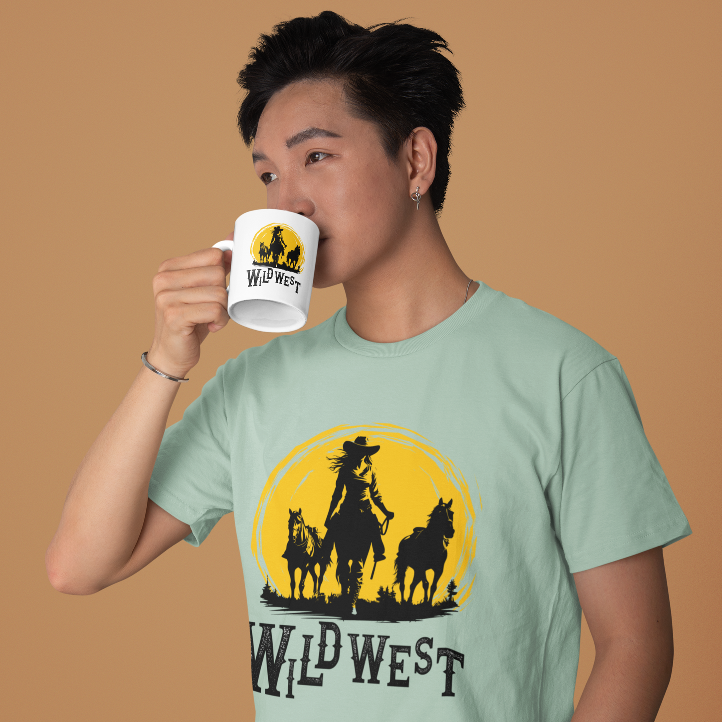 Wild west Sunset Unisex t-shirt