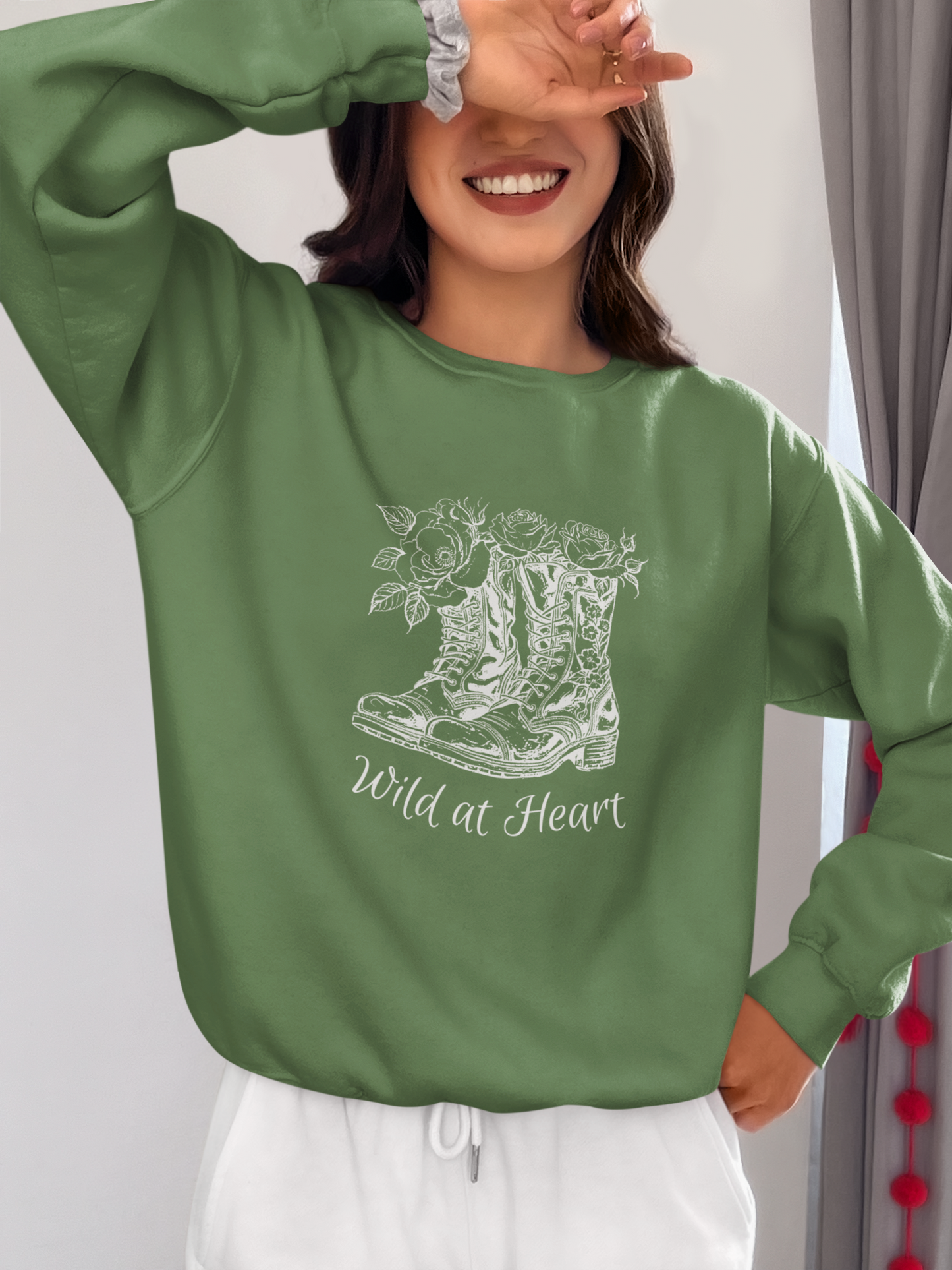 Inner Peace White Unisex Sweatshirt