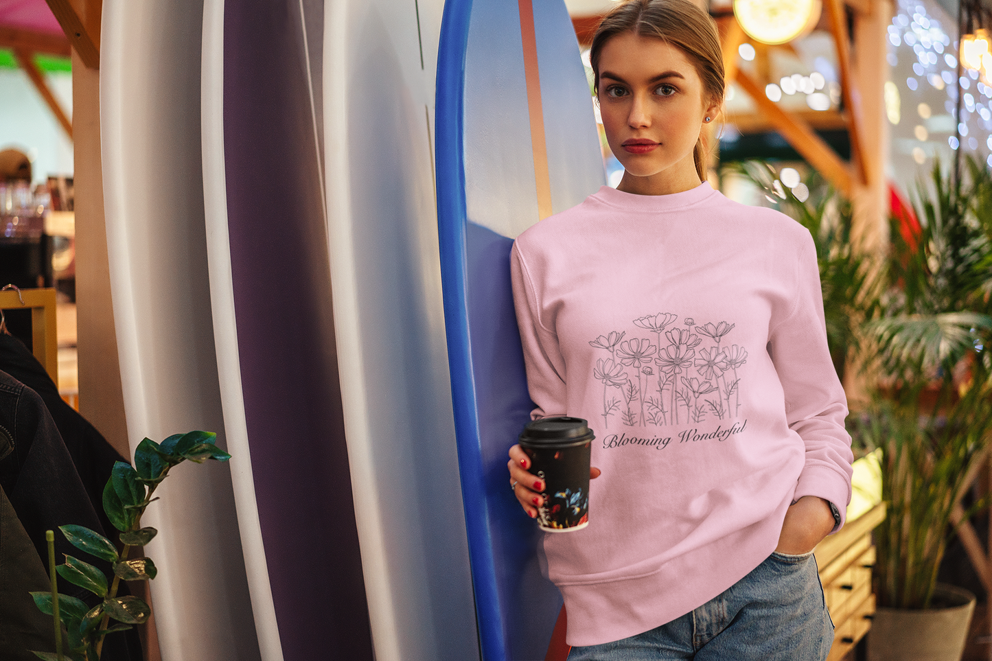 Blooming Wonderful Unisex Sweatshirt