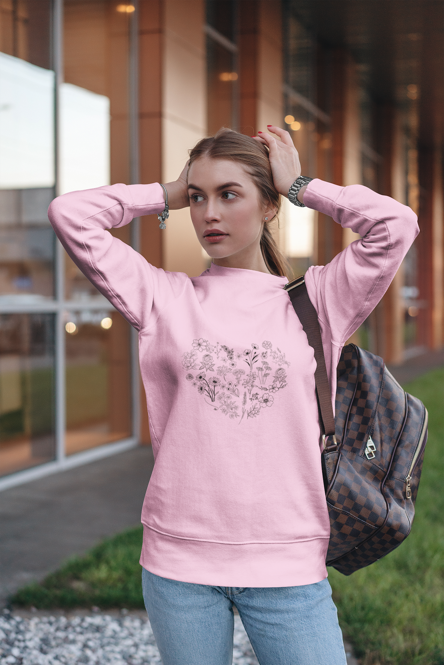 Heart of Flowers Unisex Sweatshirt