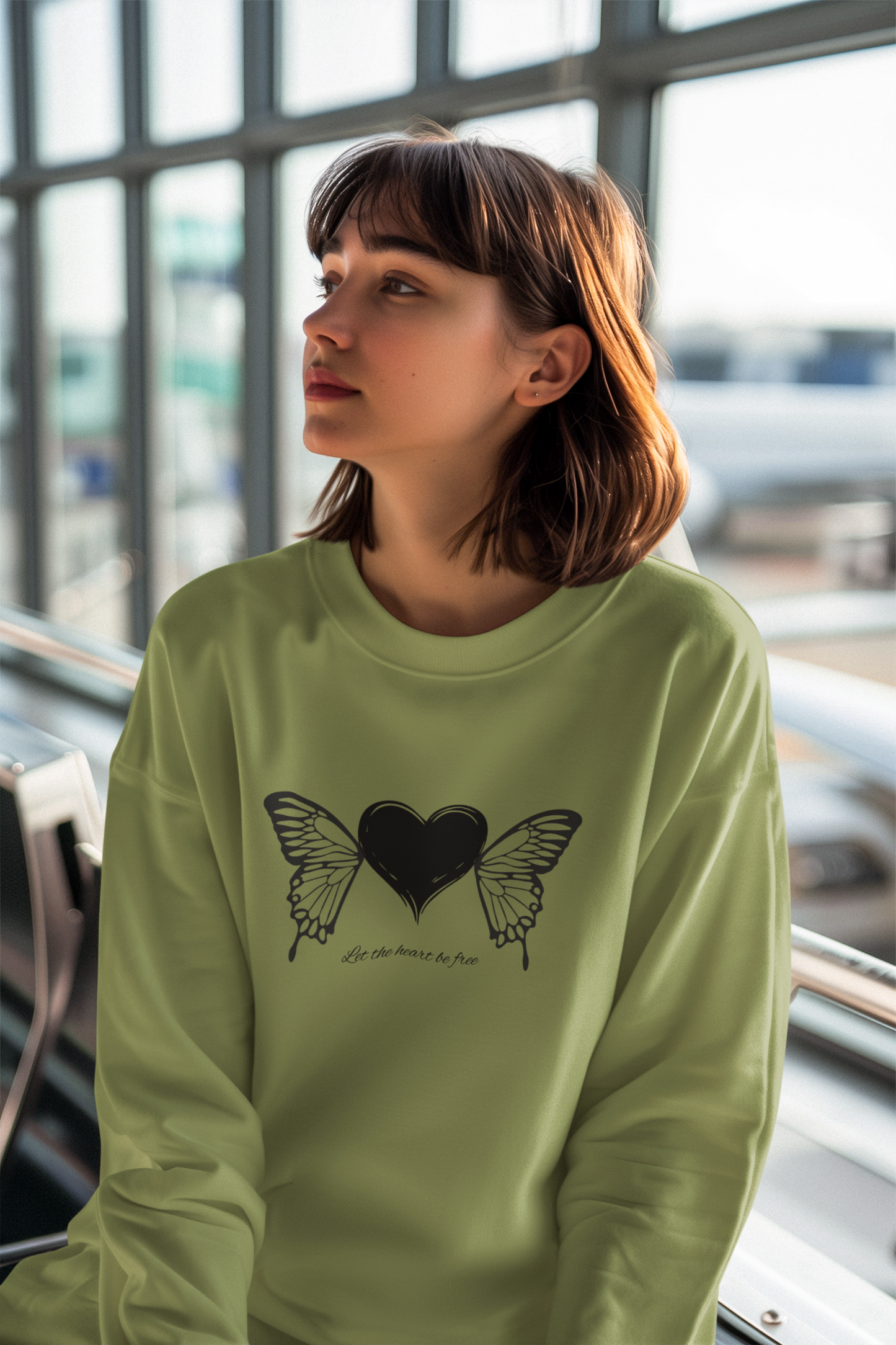 Free Heart Unisex Sweatshirt
