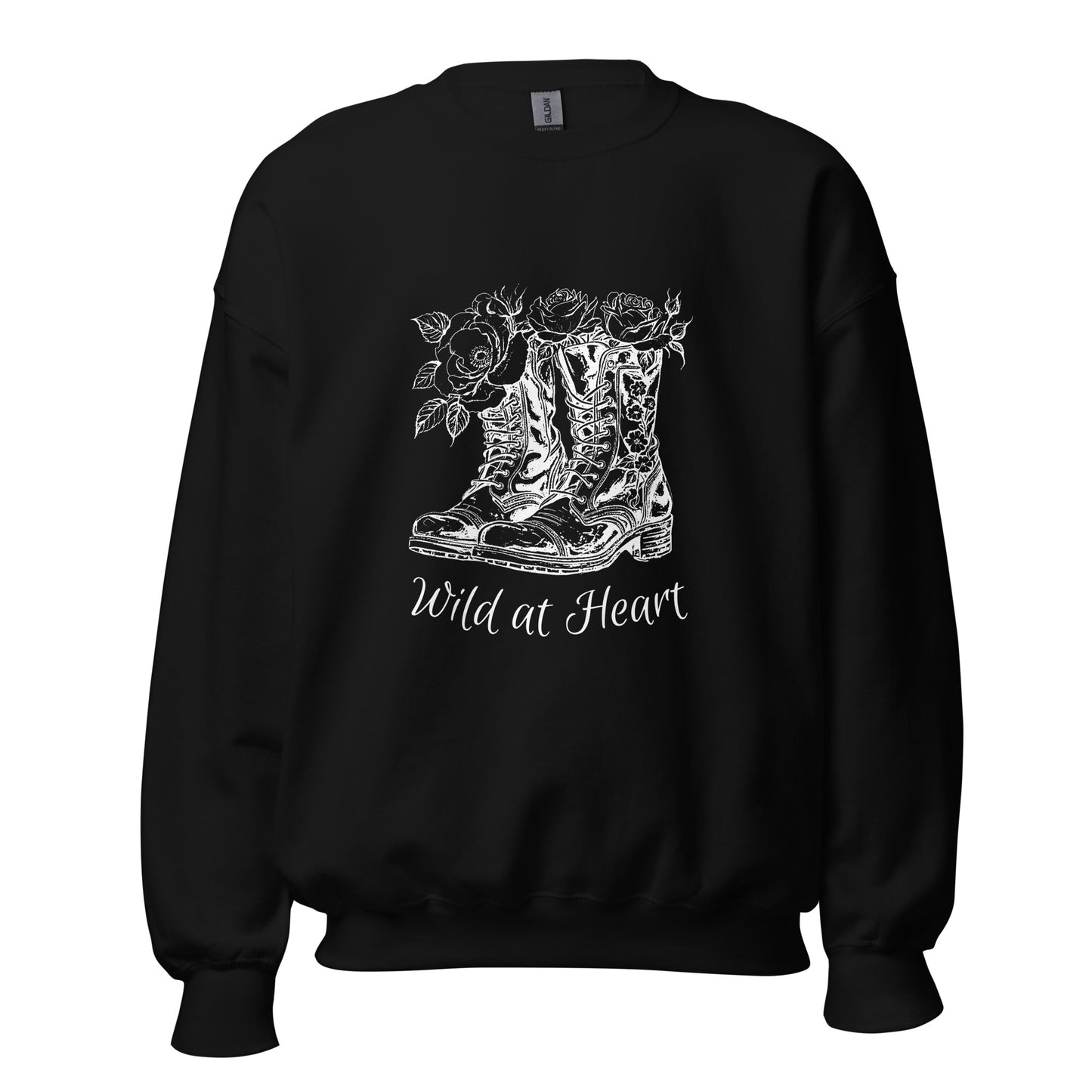 Wild at Heart White Unisex Sweatshirt