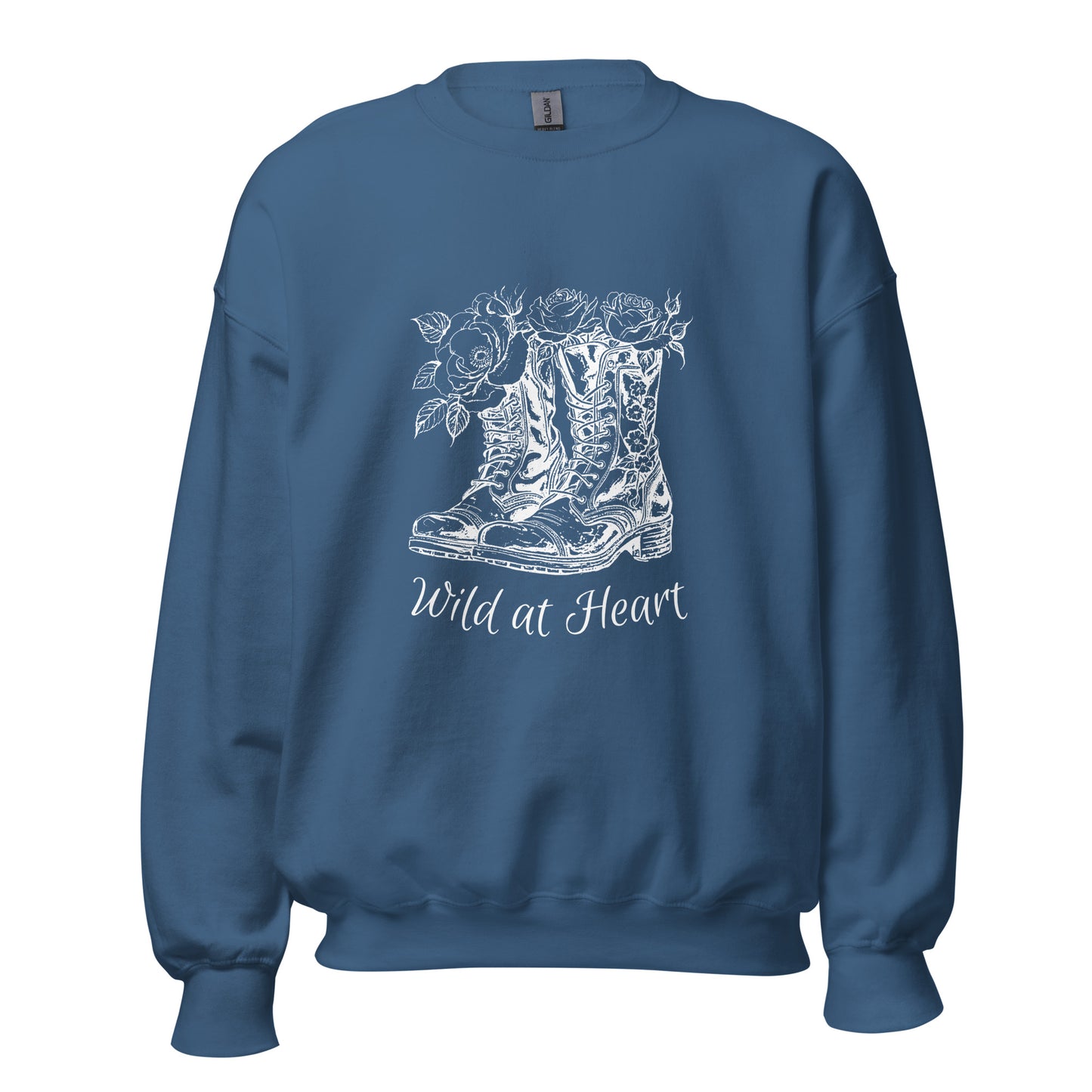 Wild at Heart White Unisex Sweatshirt