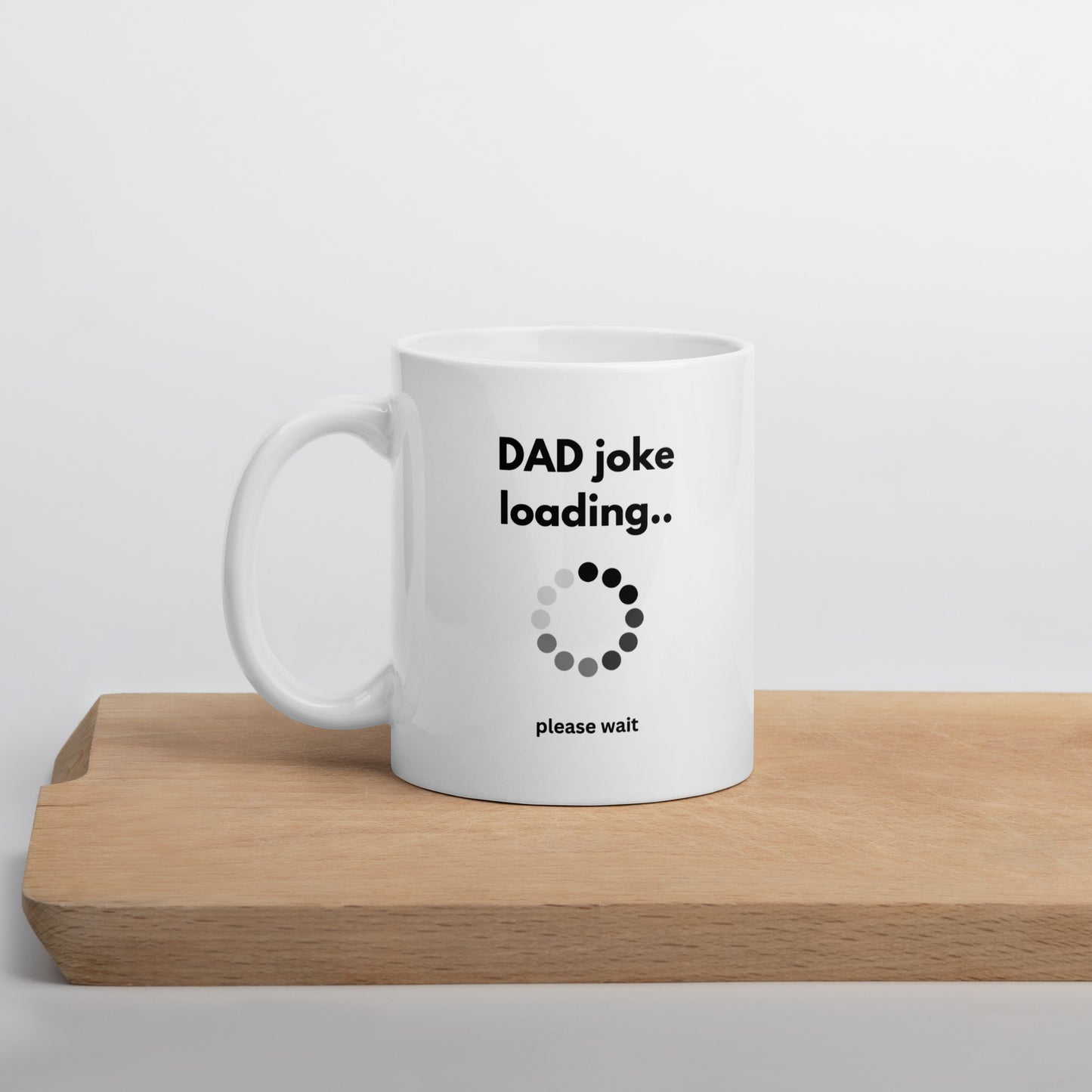 Dad Joke White glossy mug