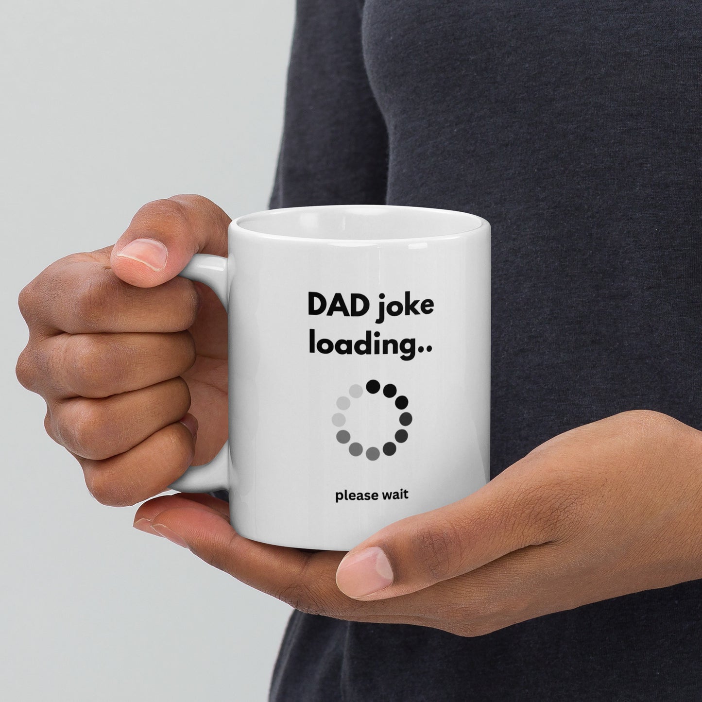 Dad Joke White glossy mug