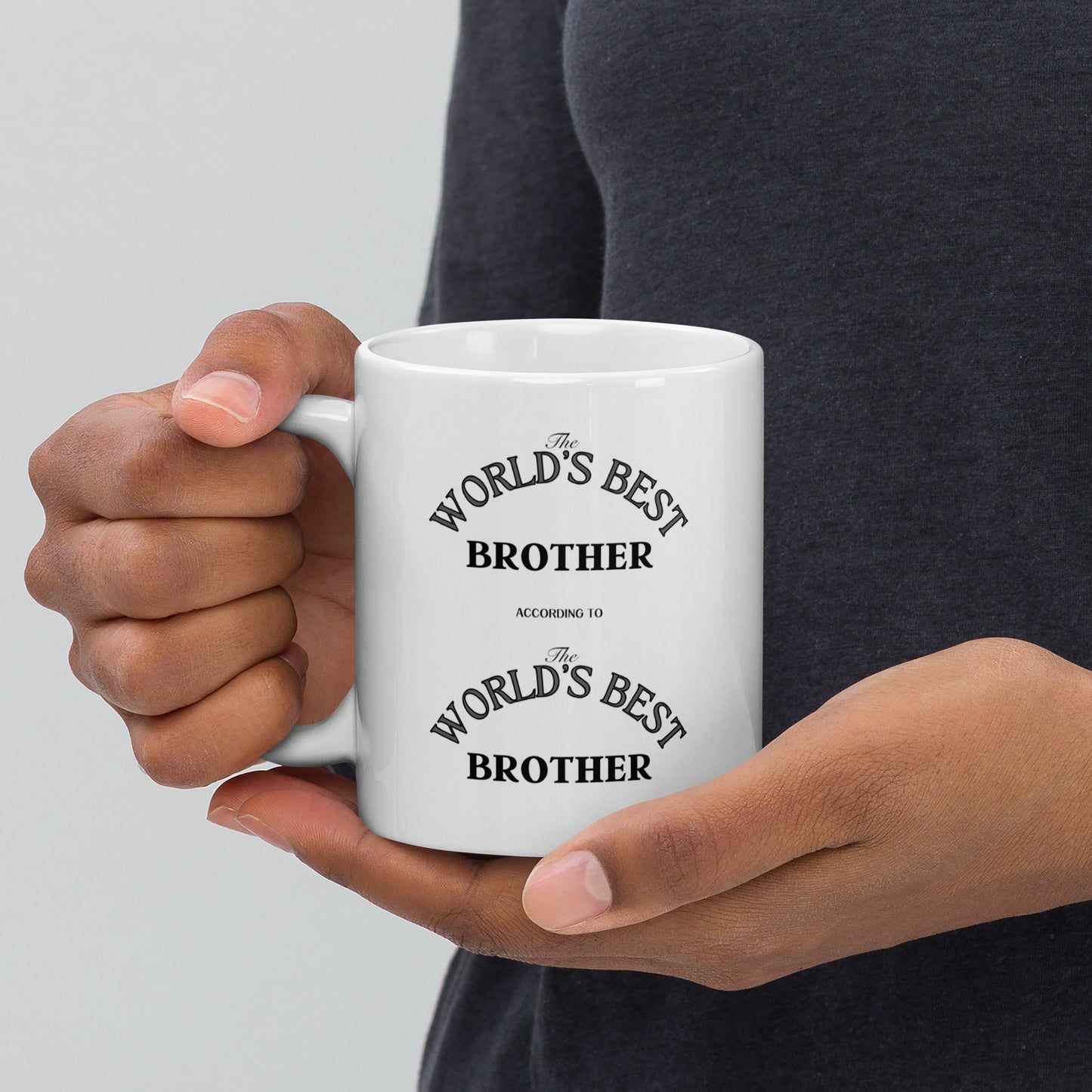 Worlds Best Brother White glossy mug