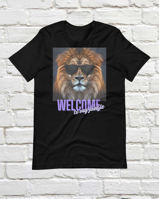 Welcome to my Jungle Lion - Unisex t-shirt