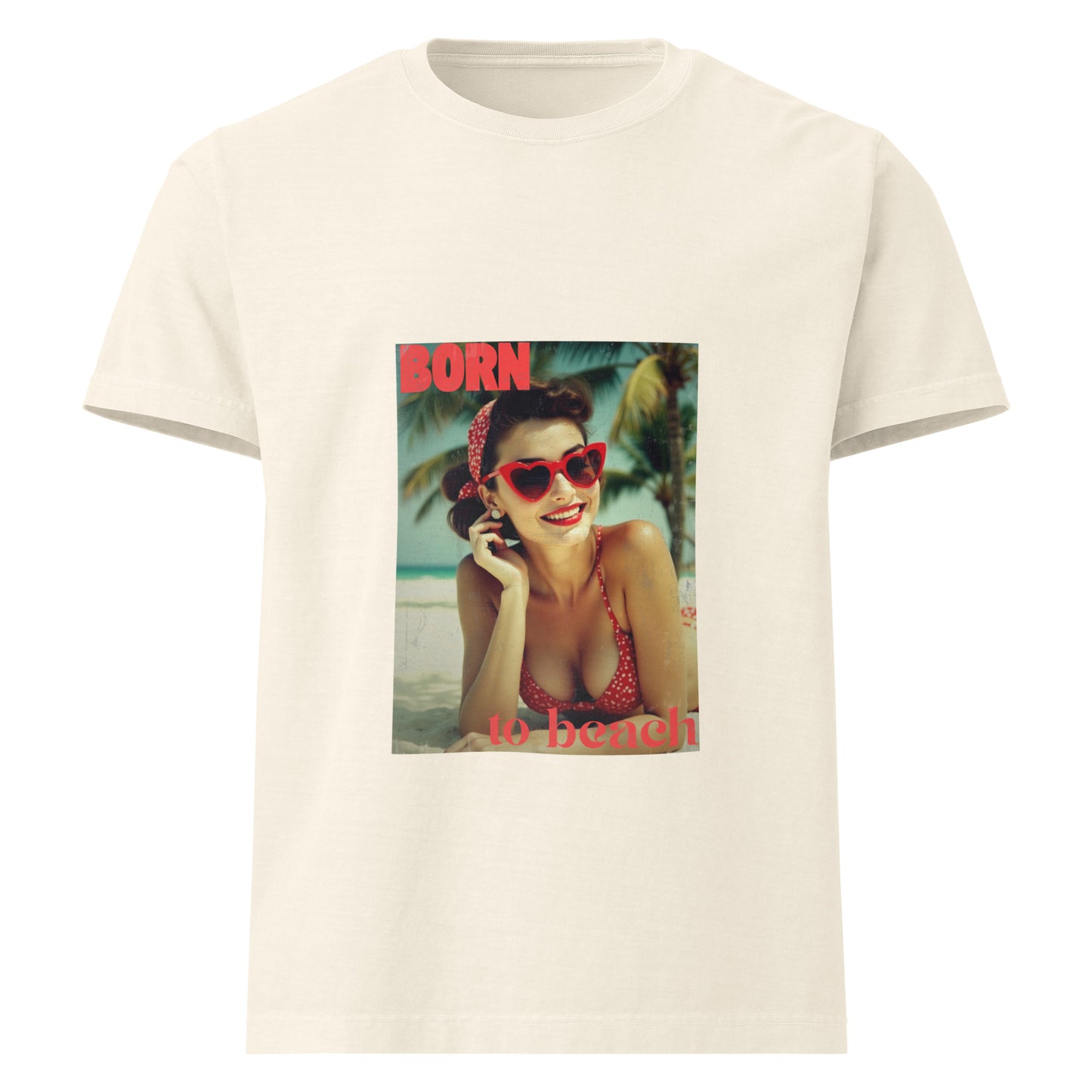 Unisex oversized t-shirt Born to Beach